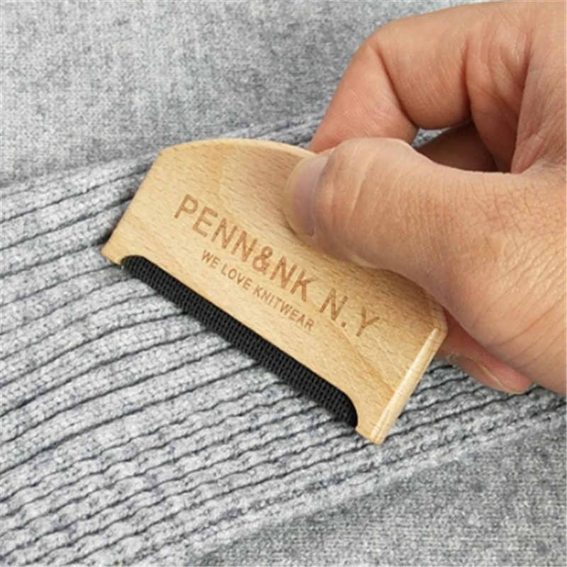 1-3 Stück Holz-Fusselentferner für Pullover und Kleidung, Manueller Tragbarer Stoff-Fusseltrimmer und Kamm-Rasierer