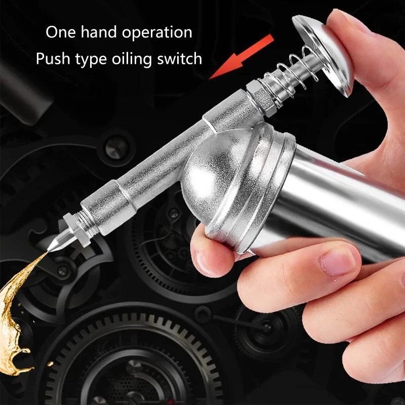HOMEFISH 80CC Mini Fettpresse 1000PSI Hochdruck Handfettpresse Manuelle Fettpistole Auto-Reparatur Handwerkzeug