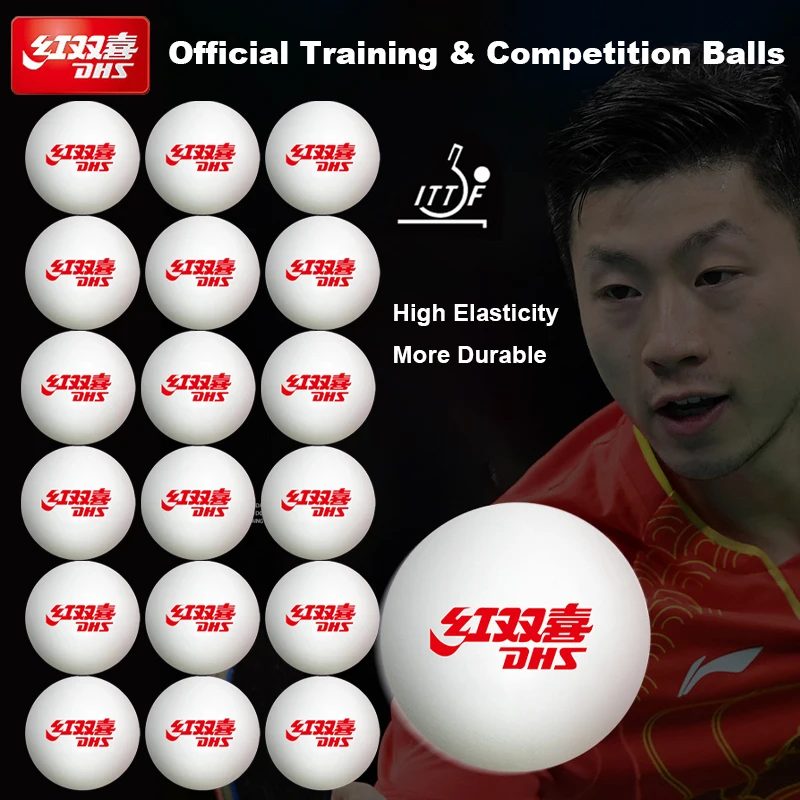 100 Stück DHS D40+ Tischtennisball ABS Neues Material mit Naht Professionelle Ping-Pong-Bälle ITTF-zugelassen für Trainingswettbewerbe