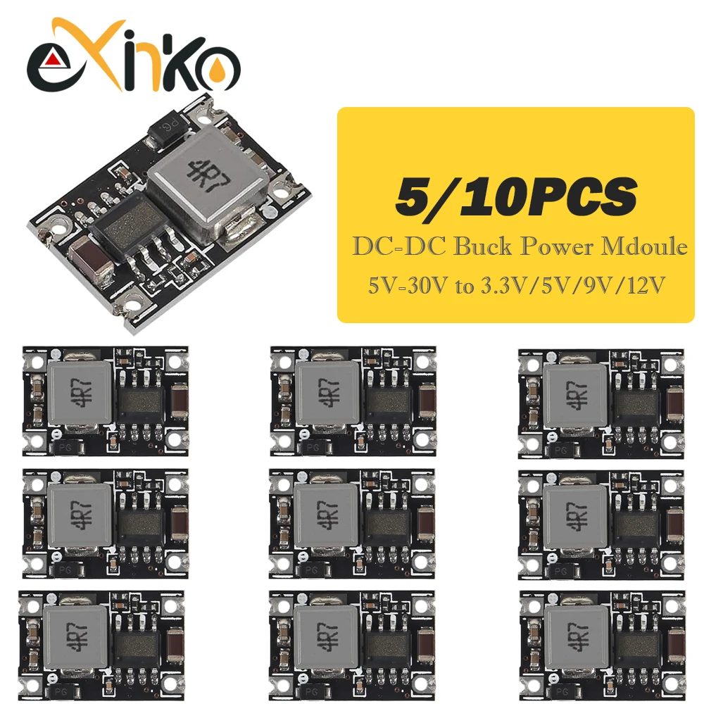 5/10 stücke DC-DC Buck Converter Schritt Netzteil Modul 5V-30V Zu 3,3V 5V 9V 12V 3A Spannung Regler für Auto Motorrad Batterie