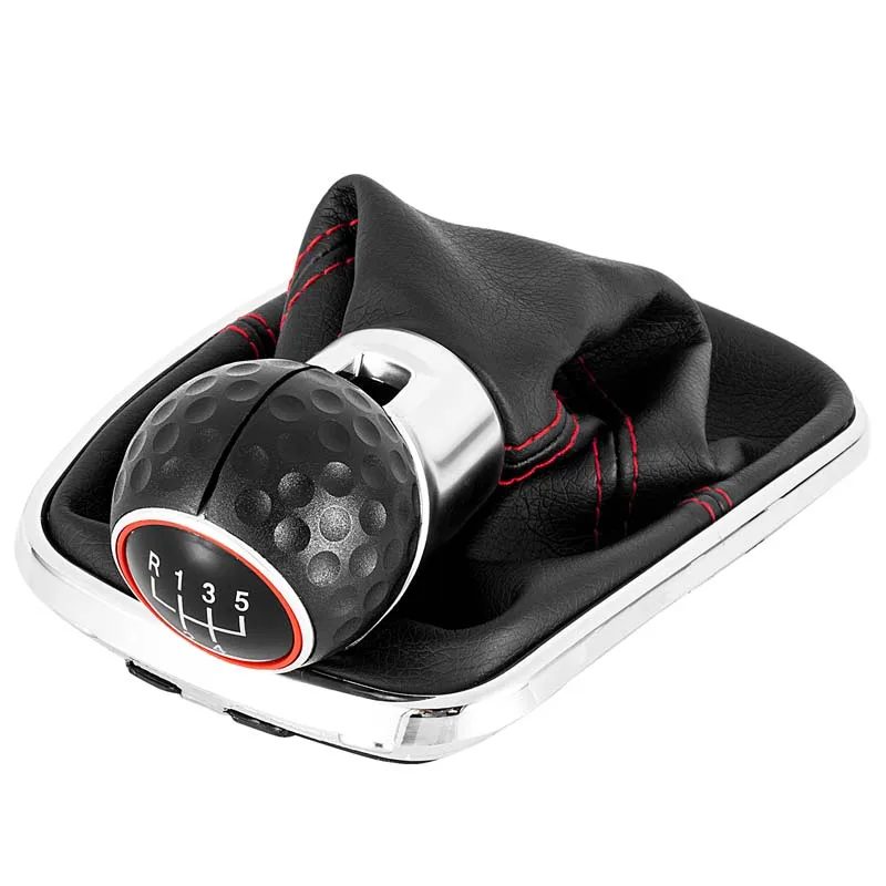 Neue Auto 5/6 Geschwindigkeit 12mm Schaltknauf Hebel Shifter Gamasche Boot für Volkswagen VW Golf Bora Jetta GTi MK4 Innen Zubehör