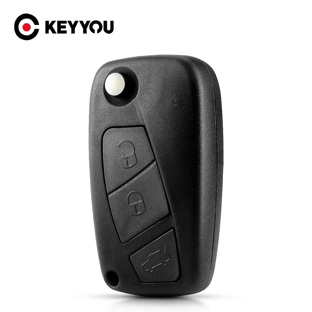 KEYYOU Für FIAT Punto Ducato Stilo Panda Flip Klapp Fernbedienung Auto Schlüssel Shell Fall SIP22 Klinge