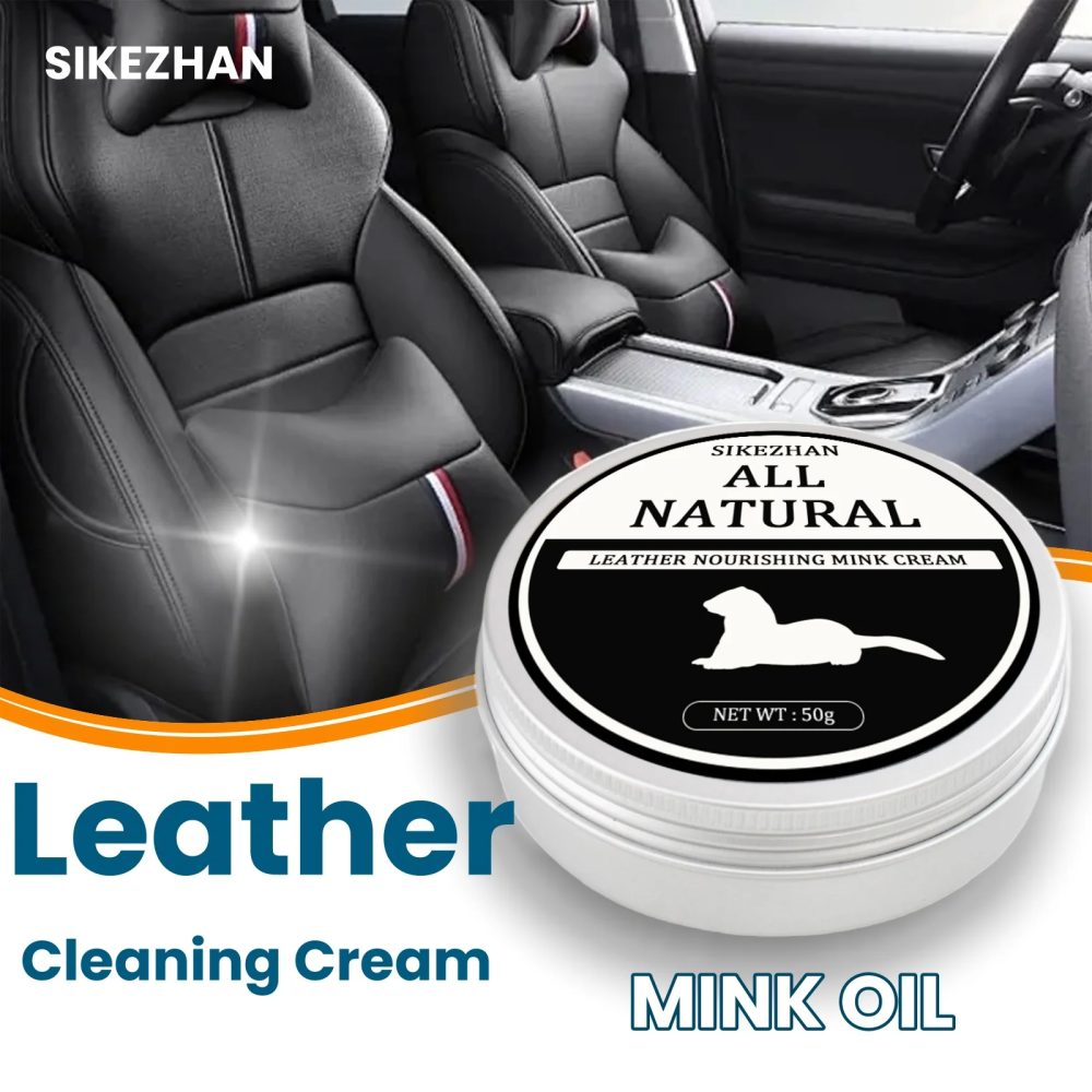 Auto Leder Reinigungscreme Sitz Wartung Pflege Öl Leder Restaurierung Nerz Öl Creme Leder Sofa Auto Innen Polieren