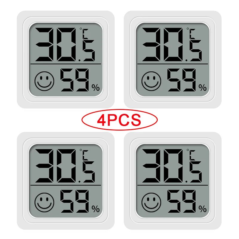 4 stücke Digital Thermometer Hygrometer Indoor Mini Temperatur LCD Elektronische Monitor Hygrometer Outdoor Zimmer Baby