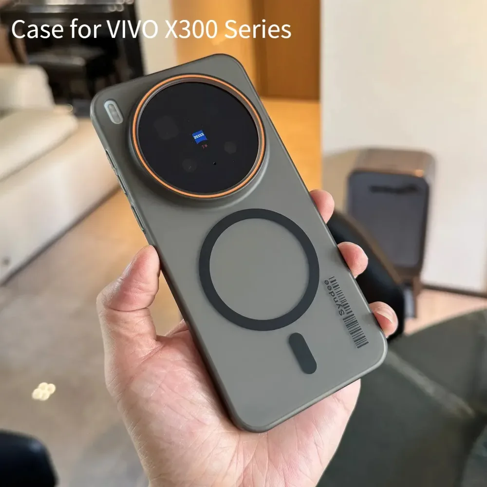 Modische Eisnebel-Matte Handyhülle für Vivo X300 Ultra Pro X200 S Pro Mini V70 FE V60 Lite Ultradünne PC Magnetische Stoßfeste Abdeckung