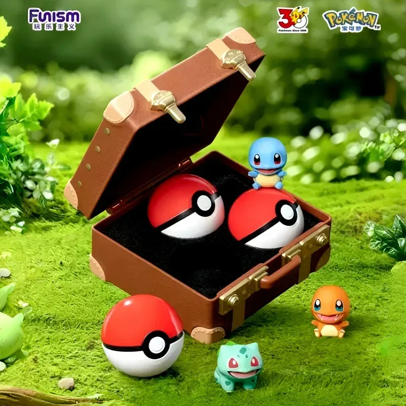 Neue Original Funism Pokémon Erster Partner Blindbox 30. Jubiläums-Serie Blindbox Anime-Charakter Modell Sammlerstück Geschenk Spielzeug