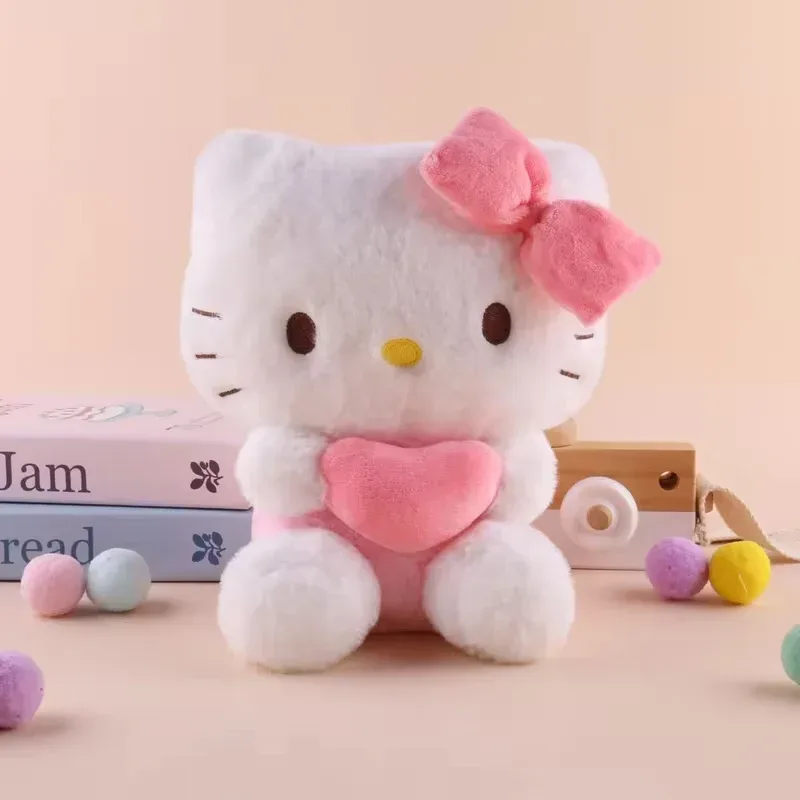 NEU 22cm Hello Kitty Kuromi Kissen KT Plüschtier Mädchen Weiches Stofftier Herz My Melody Cinnamoroll Plüschpuppe Geschenke
