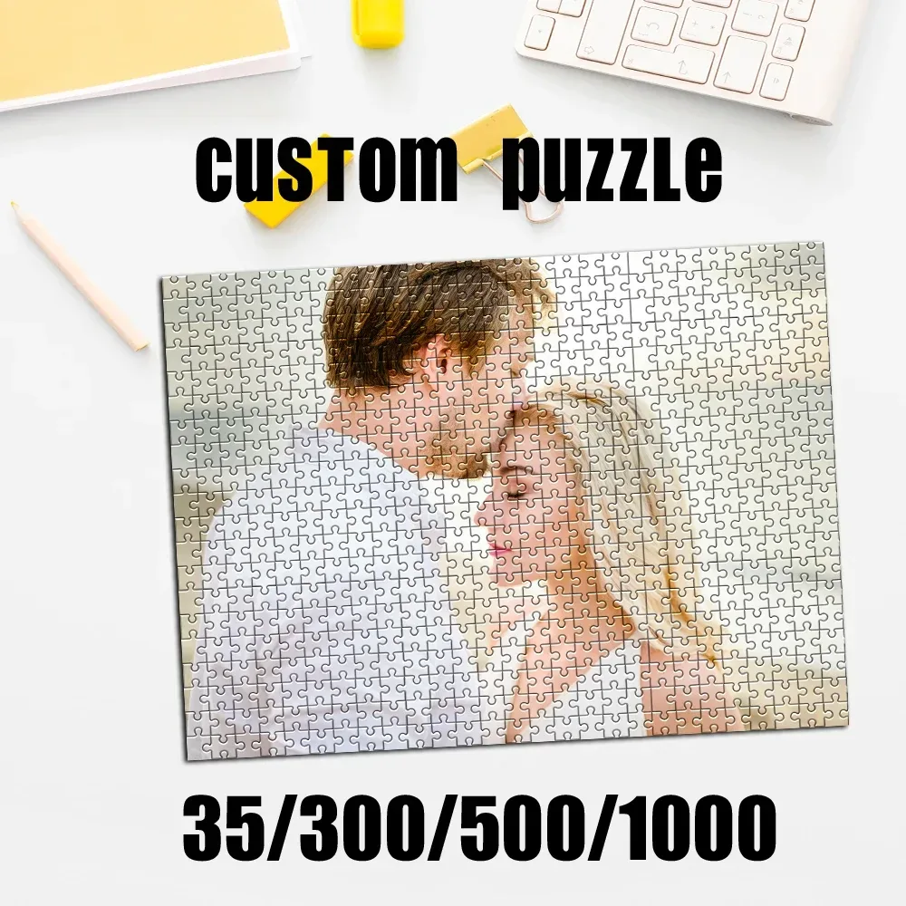 Personalisiertes individuelles Fotopuzzle ?Karton/Holz 35/300/500/1000 Teile Puzzles für Erwachsene Kinderspielzeug?