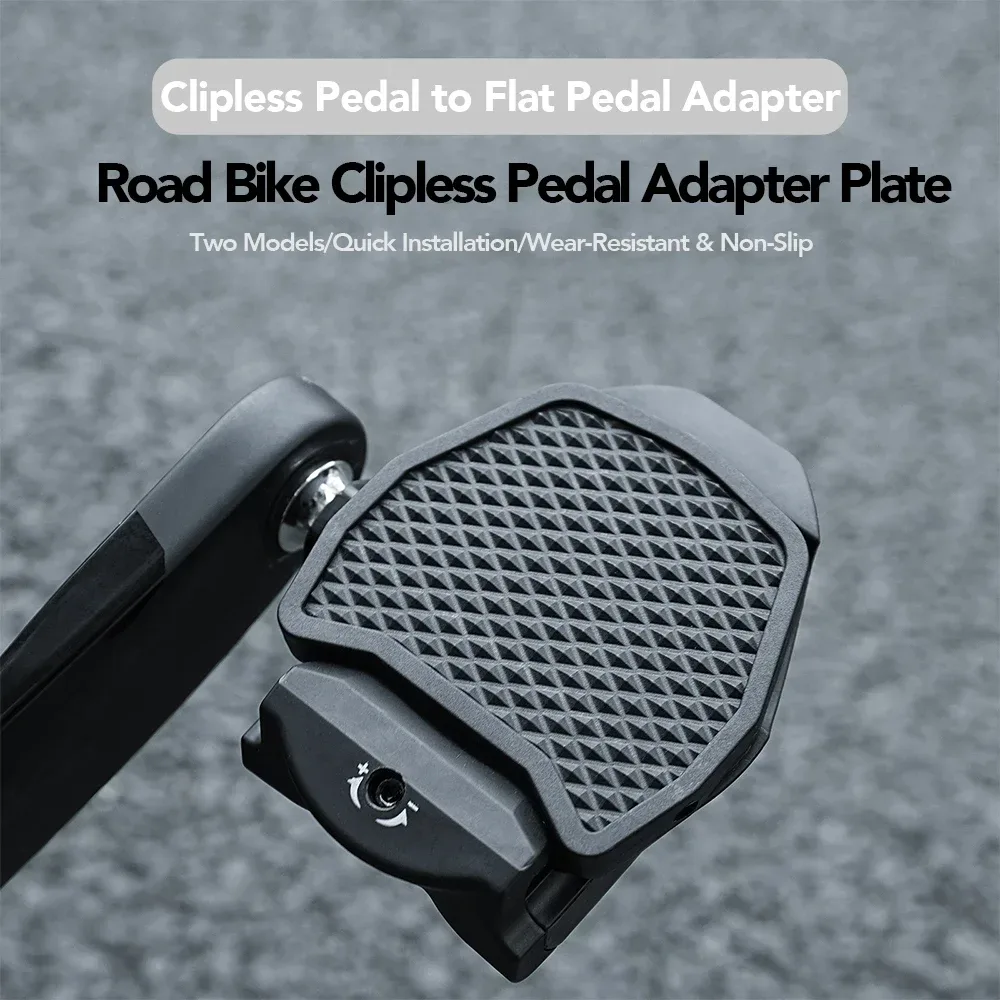 Fahrradpedal-Adapter Passend für Shimano SPD Adapter für Rennrad Selbstverriegelnde Klickpedale Adapter für KEO Flachpedal-Abdeckung