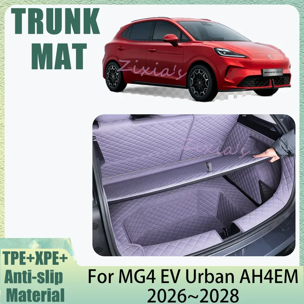 Kofferraummatte für MG4 EV Urban AH4EM 2026~2028 2027 ? Leder-Kofferraumabdeckung, Kratzschutz, Kofferraummatte, Pad, Ablage, Innenraumschutz, Zubehör