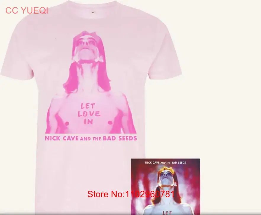 Nick Cave LET LOVE IN PINK ALBUM BUNDLE Hellrosa T-Shirt S-5XL CG942 lange oder kurze Ärmel