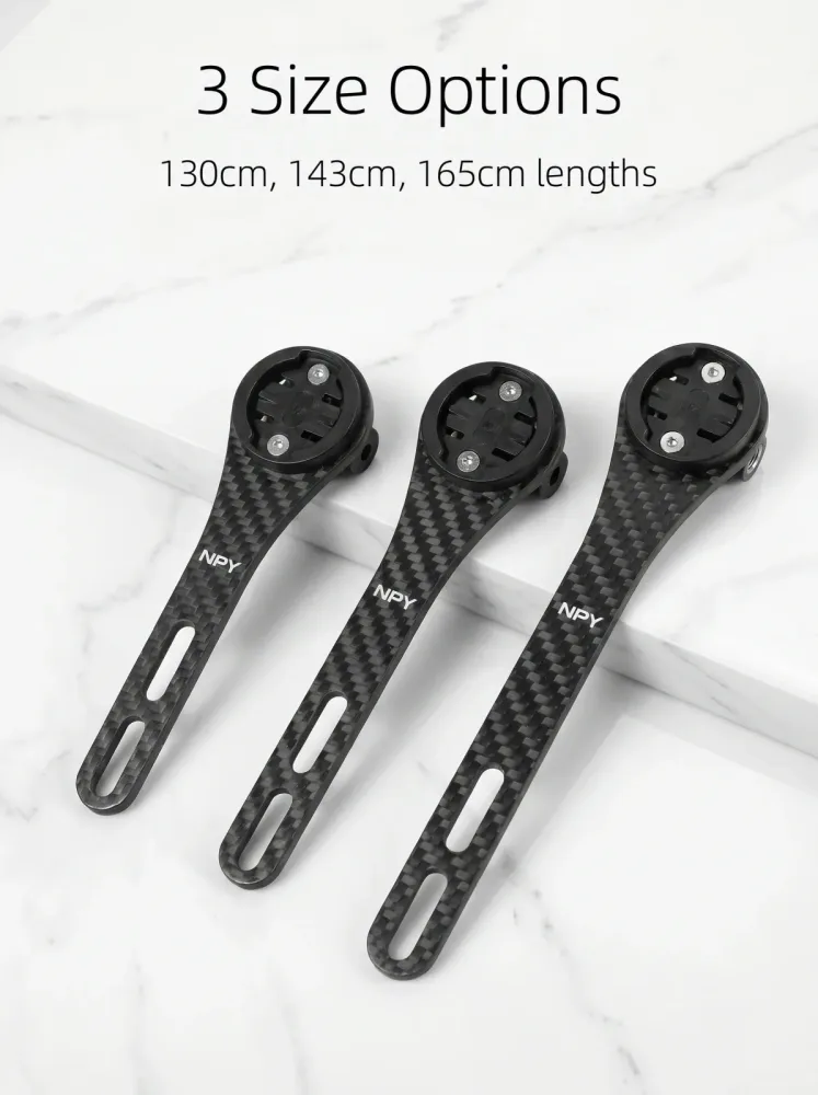NPY Carbonfaser-Tachometerhalter, integrierte Lenkerhalterung für Wahoo/Bryton/Garmin, Tachometerhalterung, Fahrradzubehör