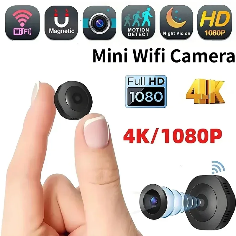Neue 4K HD Mini Drahtlose Kamera Tragbare Nachtsichtkamera WiFi Fernüberwachung Video-Sprachrekorder Sicherheitskamera