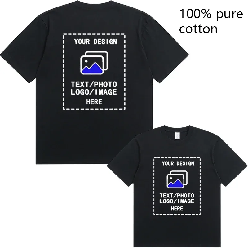 Maßgeschneiderte Herren-T-Shirts aus Baumwolle mit Rundhalsausschnitt und kurzen Ärmeln, geeignet für Teamtreffen, Fitness und Sport.