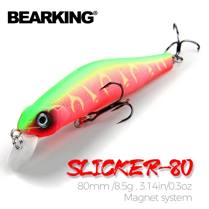 BEARKING Heißer Verkauf 80mm 8,5g Professionelle Qualität Magnet Gewicht Angeln Lockt Minnow Künstliche Köder Tackle Harte Angeln locken