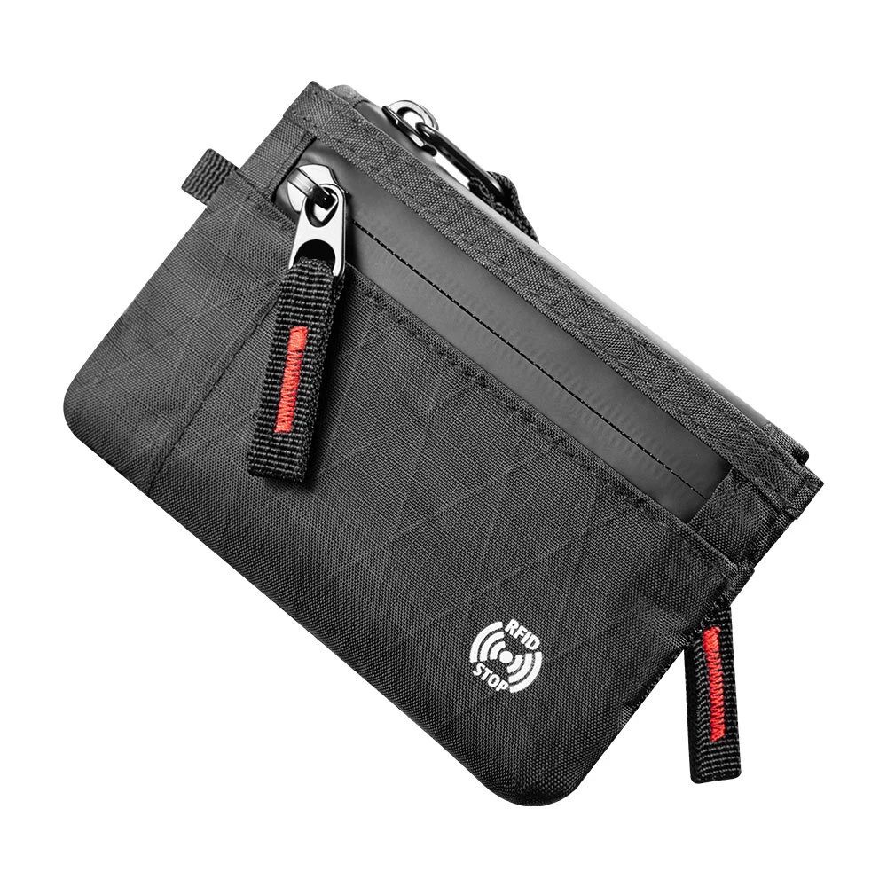 Edc Modische RFID-Diebstahlschutz Ultra-Dünne Geldbörse |     Unisex-Geldbörse mit Reißverschluss |     Kreditkartenetui mit mehreren Fächern, tragbares und leichtes Handgepäck-Zubehör
