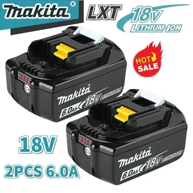 100% Original Makita 6Ah für Makita 18V Akku BL1830B BL1850B BL1850 BL1840 BL1860 BL1815 Ersatz-Lithium-Akku
