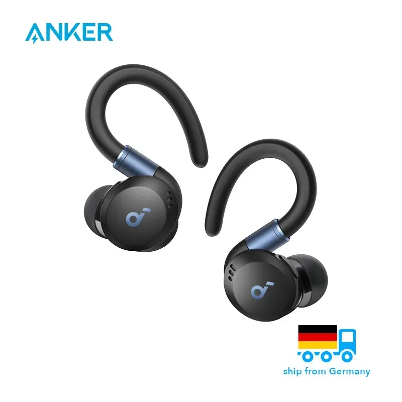 (EU stock)soundcore Anker Sport X20 Wireless Workout Kopfhörer, drehbare und ausziehbare Ohrhaken, Geräuschunterdrückung