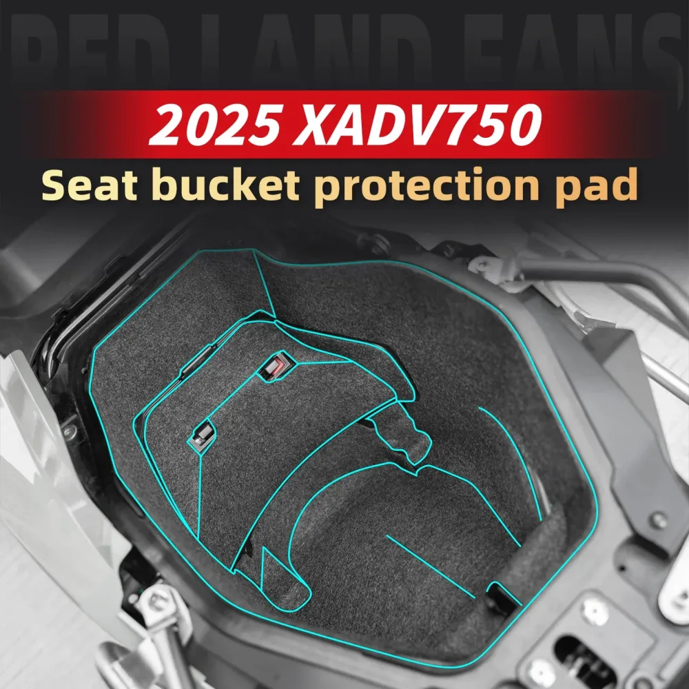 Verwendet Für HONDA X ADV 750 2025 Motorrad Lagerung Schutz Pad Box Liner Gepäck Tank Abdeckung Fahrrad Zubehör Sitz Eimer Pad