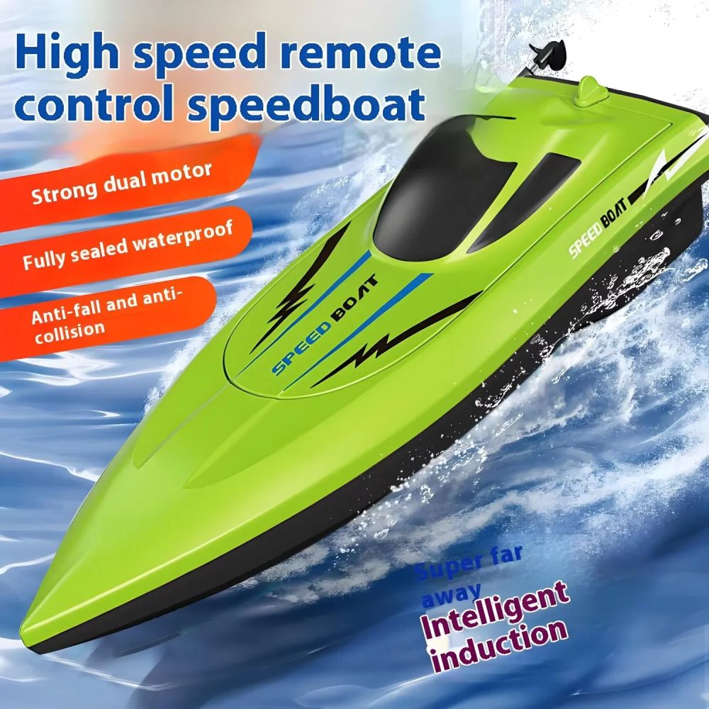 Kinder-Ferngesteuertes Boot, Wasserdicht & Ultra-Schnell, Leichtes RC-Wasserrennboot für Pool-Spaß, Ideales Geburtstagsgeschenk für Kinder