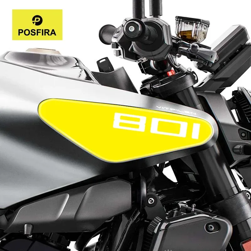 POSFIRA Motorrad-Tankaufkleber 3D Epoxidharz-Aufkleber für Husqvarna Vitpilen 801 2025 Vitpilen801 Motorrad-Zubehör