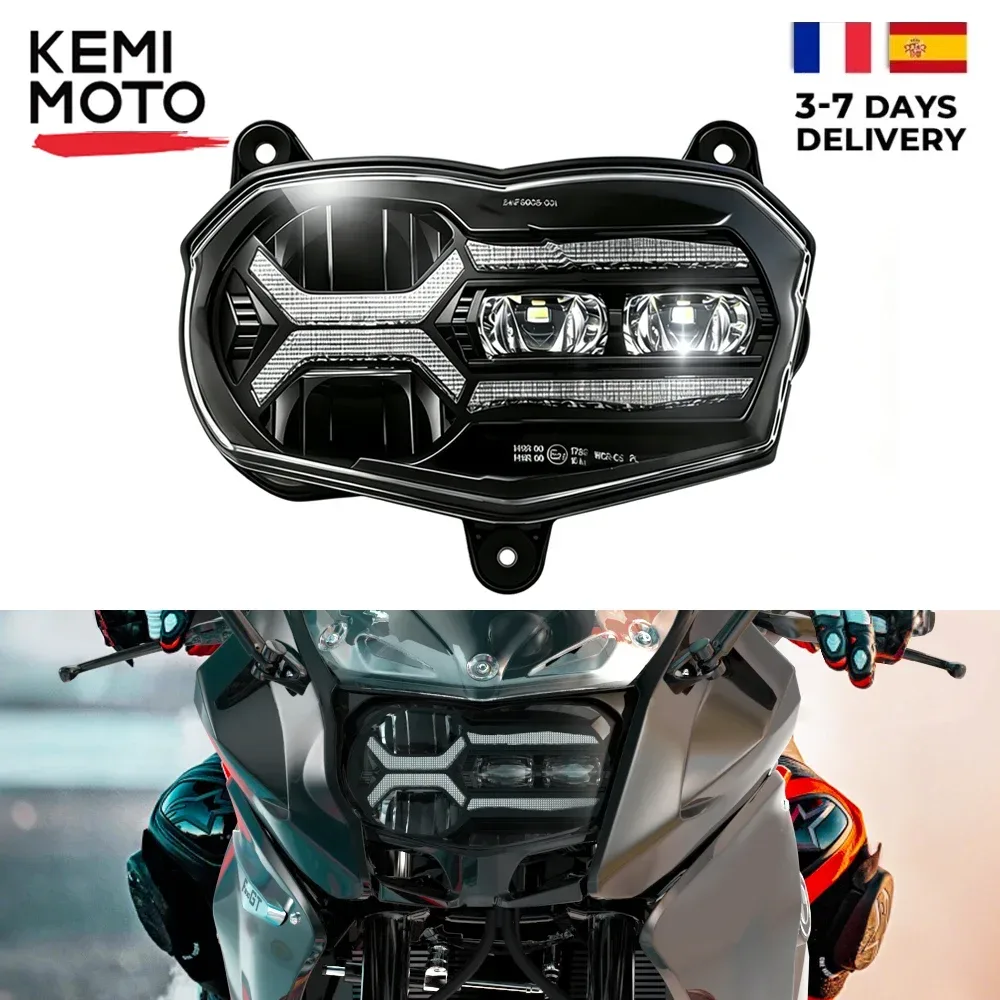 Passend für BMW F800ST 2006?2012, F800S, F 800GT, 800GT 2011?2019, Motorrad-Upgrade, LED-Scheinwerferprojektor, E-Mark-Frontscheinwerfer-Baugruppe