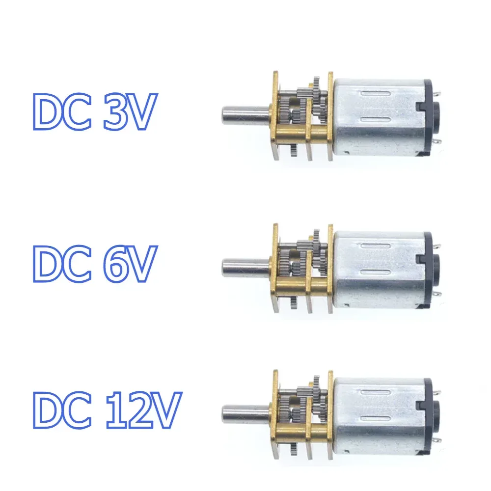 GA12-N20 DC 3V 6V 12V Mikro-Metallgetriebemotor Zahnradmotor 30RPM 50RPM 60RPM 100RPM 150RPM 200RPM 300RPM 600RPM 1000RPM