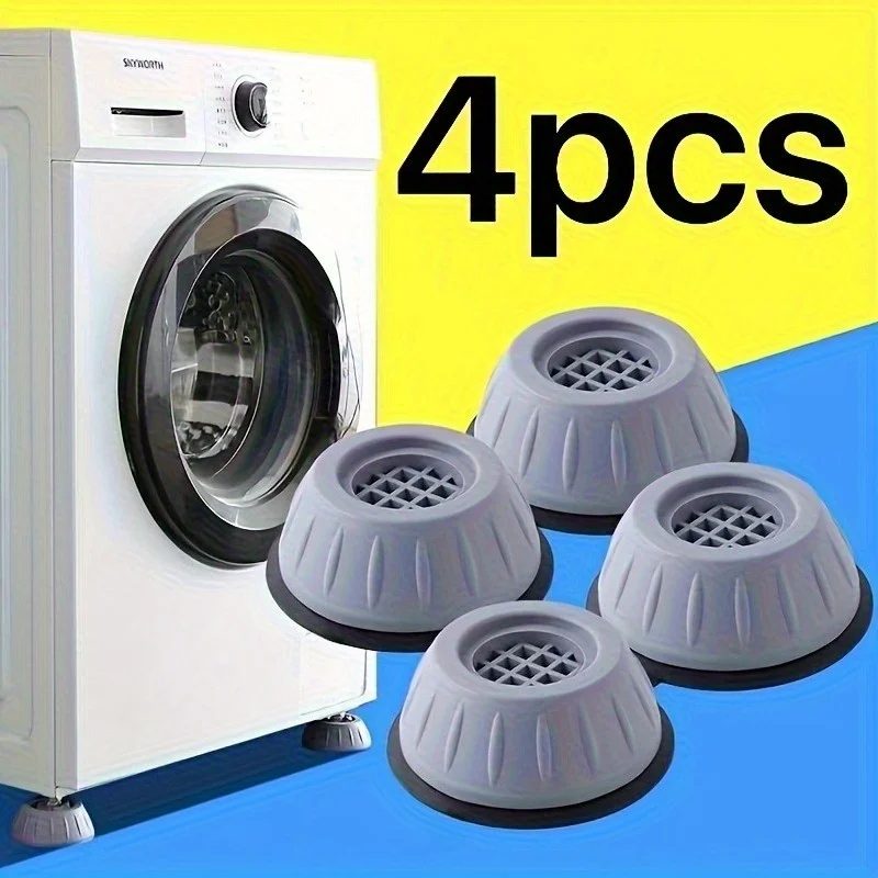 Anti-Vibrations-Pads für Waschmaschinen, Universelle Stoßdämpferfüße, Rutschfeste Waschmaschinen-Trockner-Unterlage, Geräuschdämpfende Möbelfüße