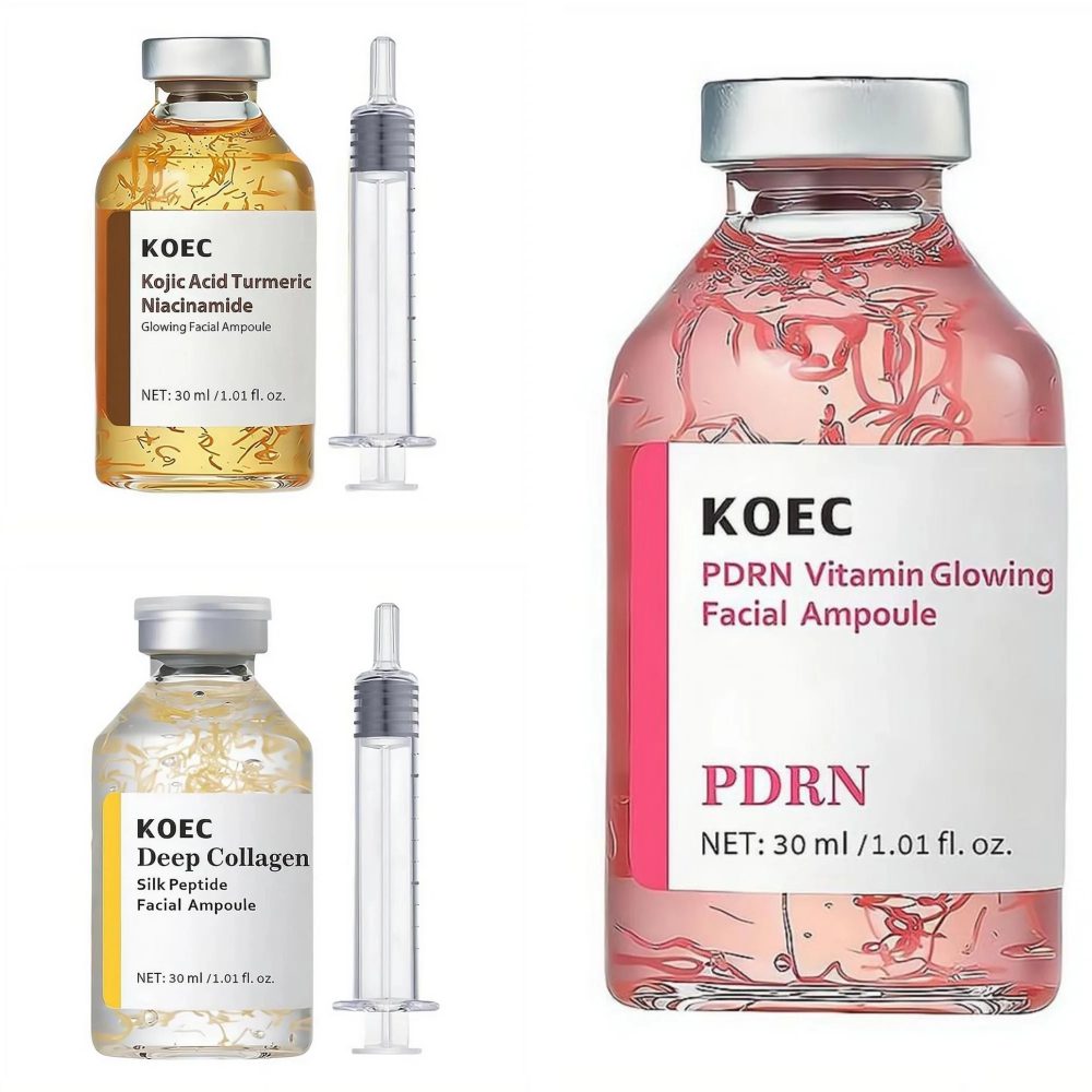 PDRN Lachs-DNA-Serum Ampulle zur Hautreparatur und -erneuerung, Aufhellung des Hauttons, Gesichtsessenz, Feuchtigkeitsspendende, Nährende und Straffende Hautpflegebehandlung