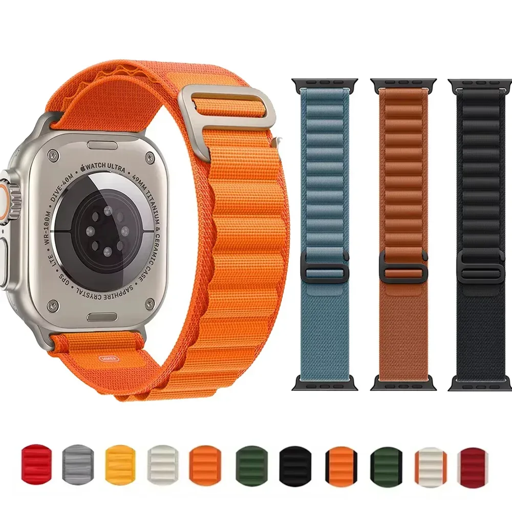 Alpine Loop für Apple Watch Ultra 3 2 Armband 49mm 44mm 40mm 41mm 45mm 42mm 46mm Armband Correa iWatch Series 9 8 7 SE 10 11 Armband