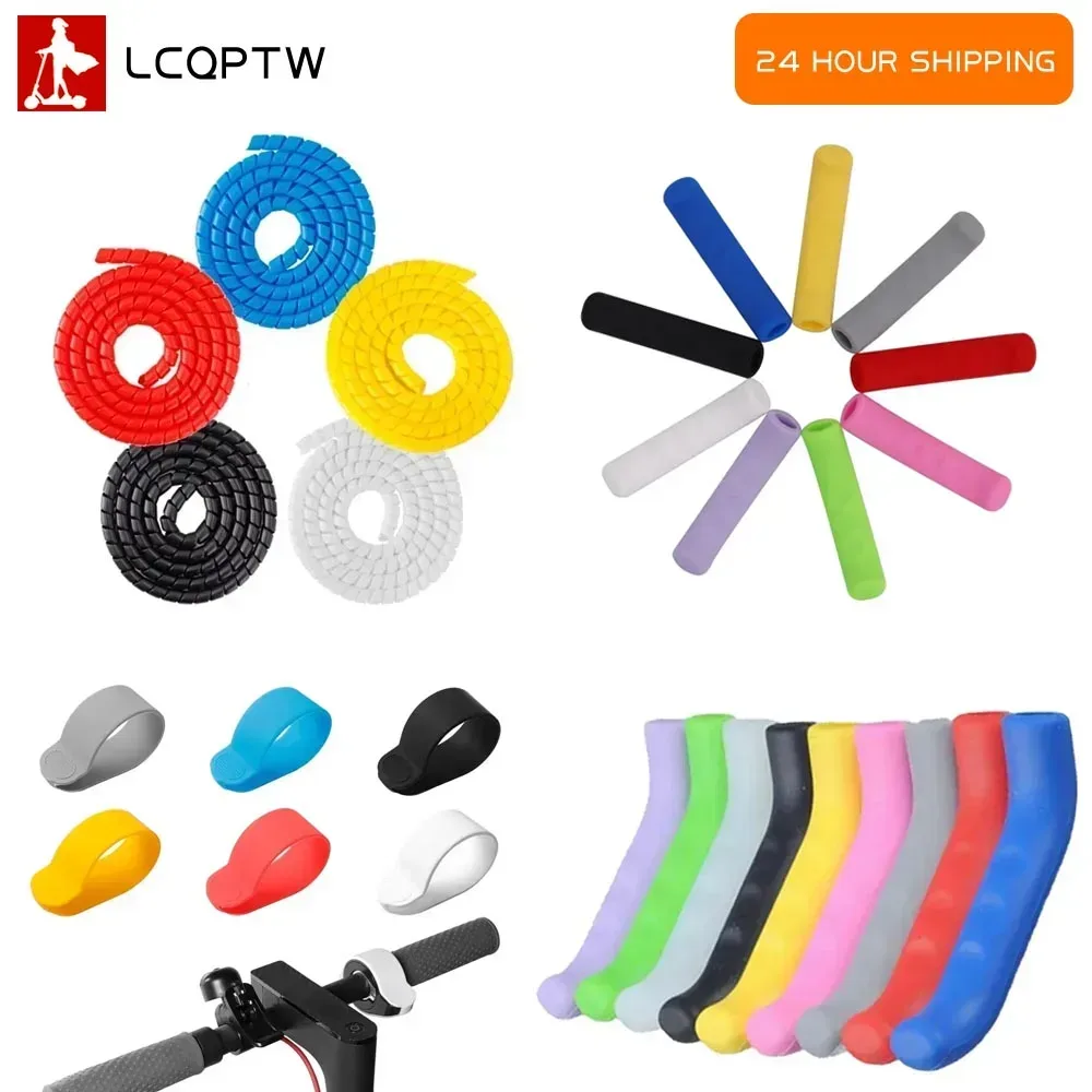 Schutz Abdeckung Montage Für Xiaomi M365/1S/PRO Anti-slip Griff Bremse Daumen Gas Hülse E-roller Organizer Wicklung Rohre