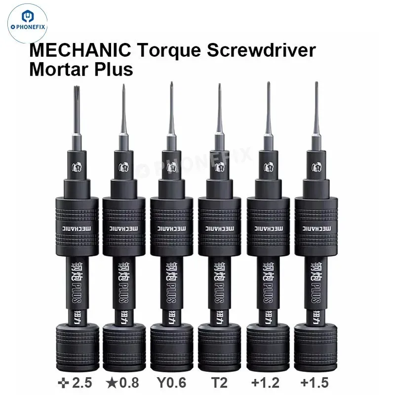MECHANIC Mortar Plus Drehmomentschraubendreher Rutschfeste rotierende Dual-Lager-Schraubendreher Mobile Tablet-Uhr Demontage Reparaturwerkzeug