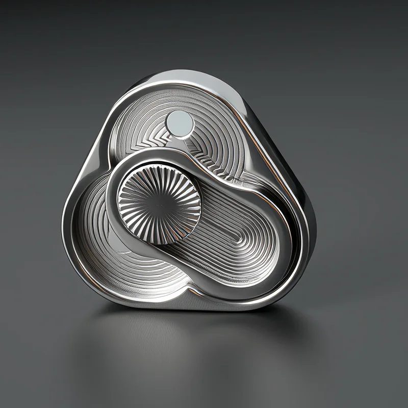 Dreieck Spinner Flip Münze EDC Fidget Push Münze Dekompression Hand Spielzeug Griff Stück Fidget Spinner Spaß Spielzeug