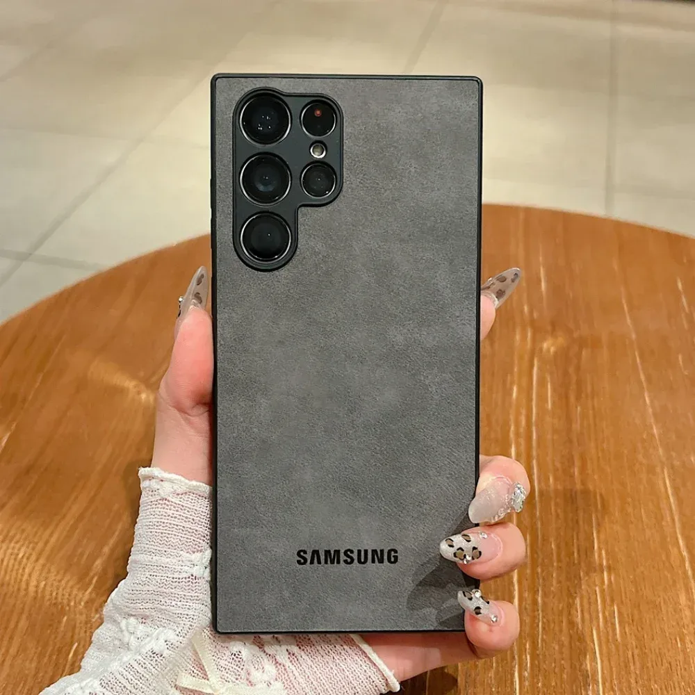 Luxuriöse Lammfell-Schutzhülle für Samsung Galaxy S26 Ultra Hülle S25 S24 S22 S23 Ultra Plus S23 FE Kameraschutz Weiche Abdeckung