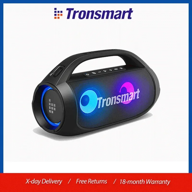 Tronsmart Bang SE Lautsprecher Tragbarer Bluetooth-Lautsprecher mit Tiefbass, 24 Stunden Spielzeit, Tragegriff, für Outdoor & Camping
