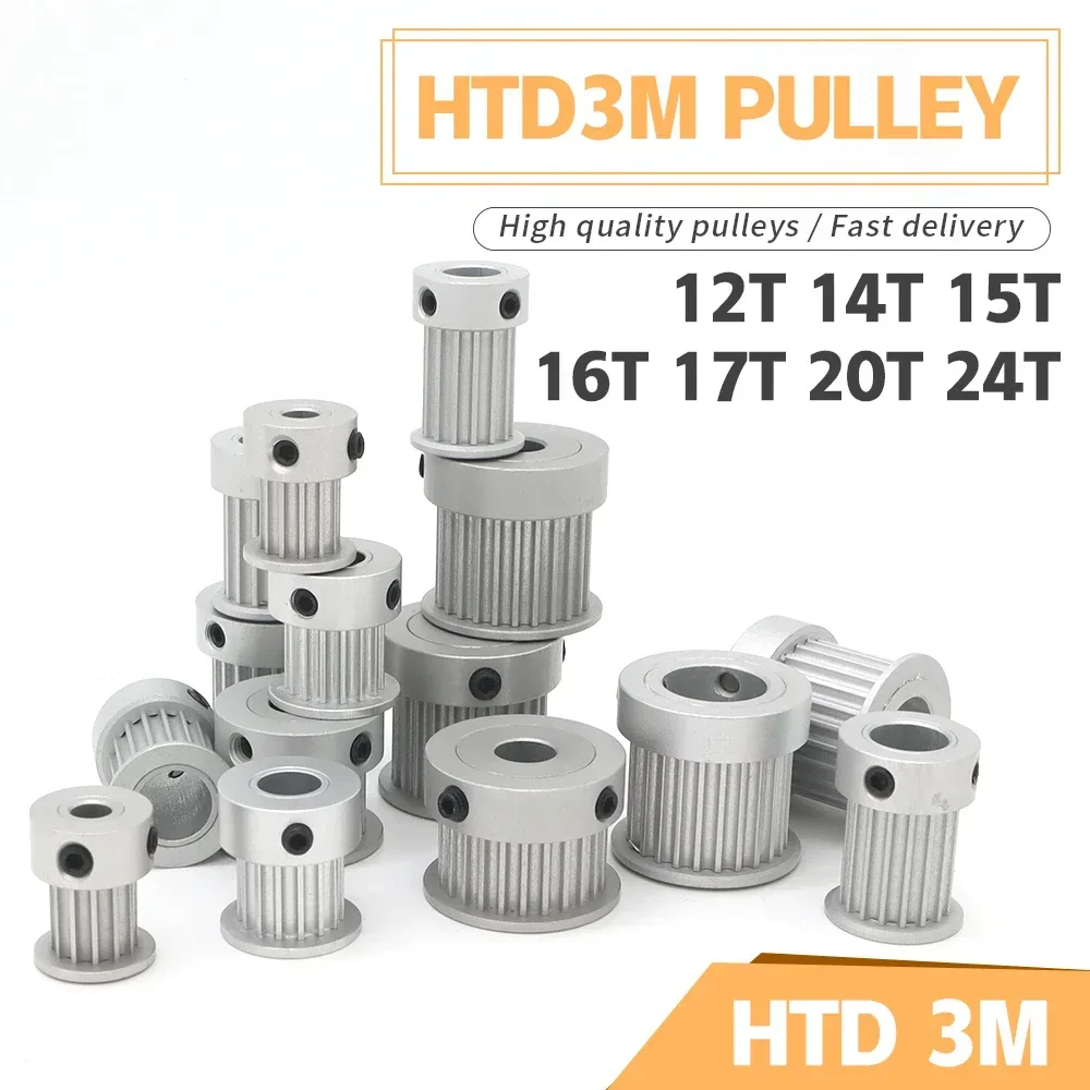 HTD 3M 12T 14T 15T 17T 16T 20T 24T 3M Zahnriemenscheibe 3M Synchronrad 20 Zähne 12 Zähne 12 14 15 16 17 20 24 Zähne HTD3M Riemenscheibe