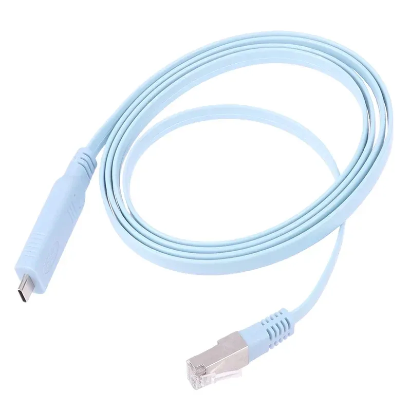USB C 3.1 zu RJ45 Konsolenkabel FTDI Chip Serieller Draht RS232 für Cisco Router RJ 45 Konverter Switch Line Typ-C Verlängerungskabel