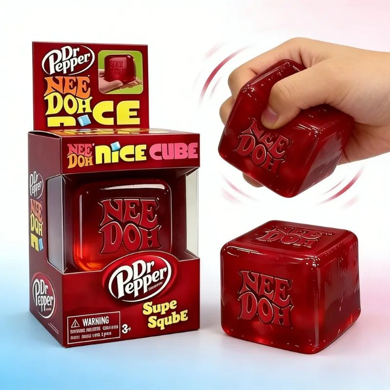 Bestseller Needoh Nice Cube Sensorisches Quetschspielzeug Würfel zur Stresslinderung und Fingerspitzenerleichterung für Erwachsene zum Kneifen und Spielen
