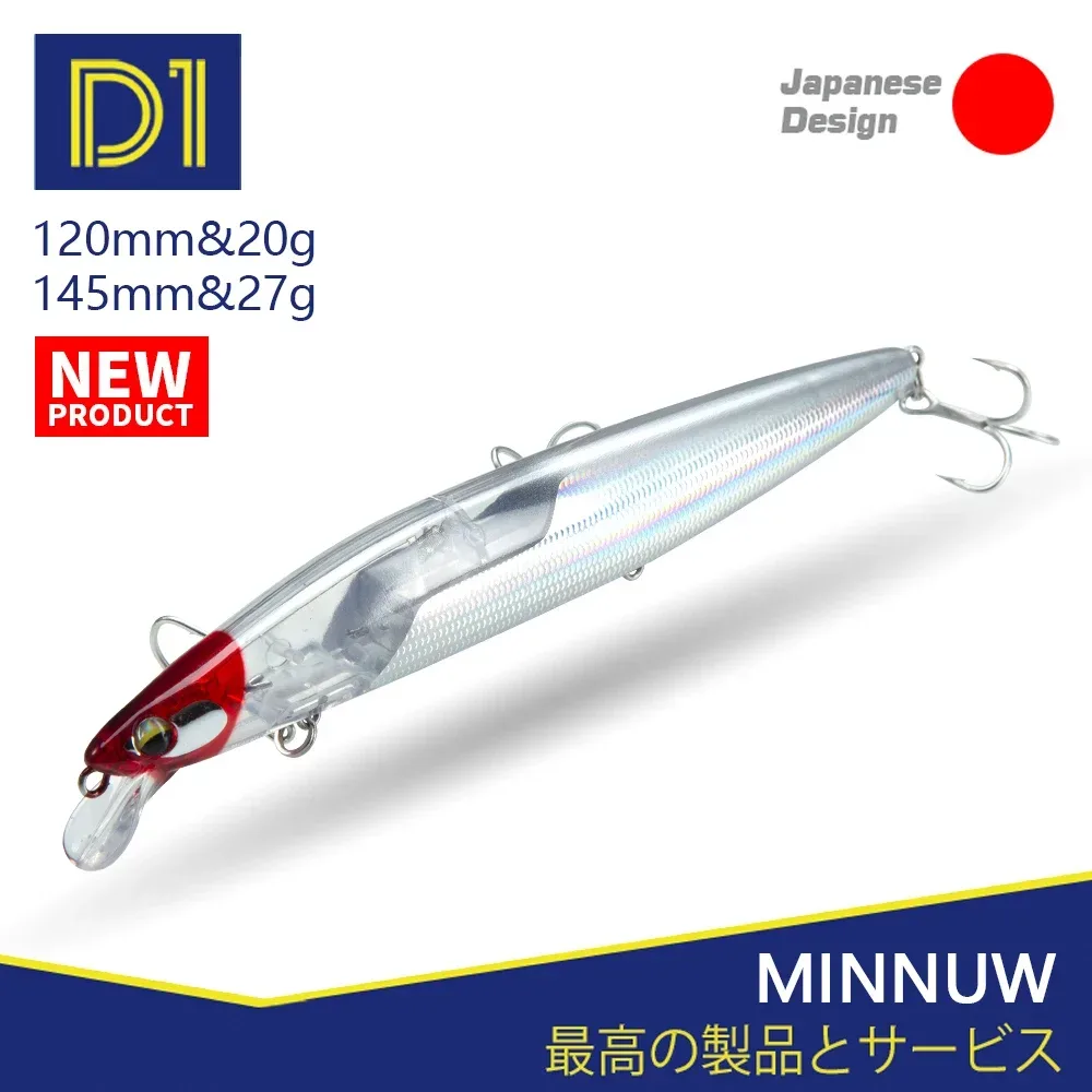 DT Assassin Slider Minnow Angelköder 120 mm 20 g / 145 mm 27 g FLASH Wolframgewicht Slider System schwimmende Köder