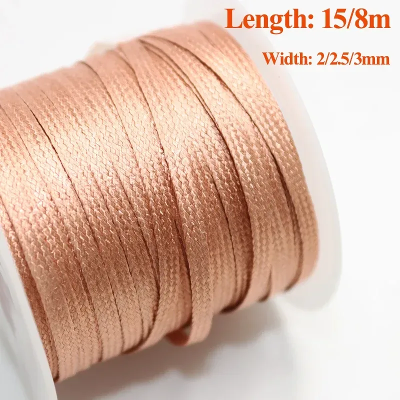 15/8M Kupfer Schweißen Entlöten Draht Geflecht Löten Mesh Schweißen Niedrige Rückstände No-Clean Solder WickTin entferner Werkzeug Flussmittel BGA PCB