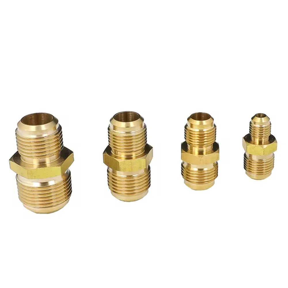 Gleiches Reduzierstück, Bördelrohr, Außendurchmesser 1/4 Zoll, 5/16 Zoll, 3/8 Zoll, 1/2 Zoll, 5/8 Zoll, 3/4 Zoll, 7/8 Zoll, SAE-Standard, Messingrohrverschraubung, Anschluss, Luftkoniditoner