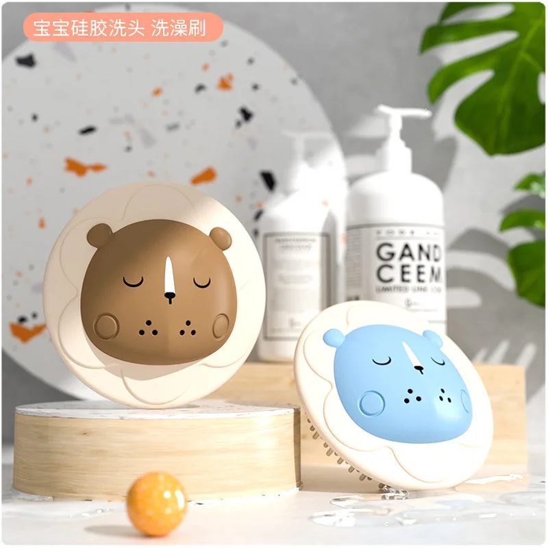 Baby Bath Tool Soft Shampoo Brush Scalp Massage Brush Children Shampoo Comb Adult Shampoo Hair Combing Beauty Tool
