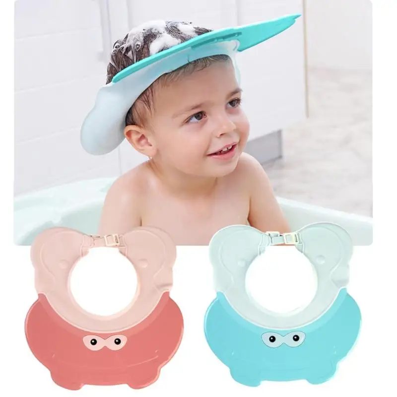 Baby Adjustable Shampoo Cap Infant Wash Hair Eye Ear Protector Caps Soft Kids Bath Shower Ear Shield Hat Children Wash Hair Care