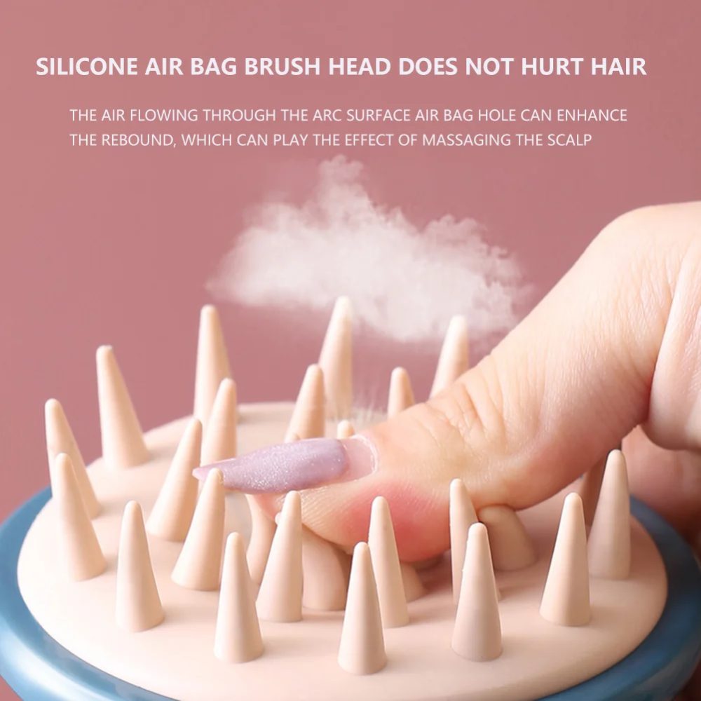Soft Head Scalp Meridian Massage Brush Portable Shampoo Brush Hair Care Comb Prevent Hair Loss Promote Blood Circulation