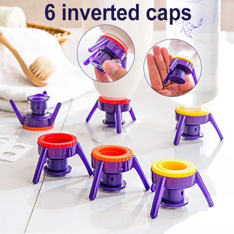 Bottle Caps Kitchen Seasoning Bottles Plastic Bottle Holders Bathroom Shower Gel Shampoo Leak-Proof Lids PLDI889