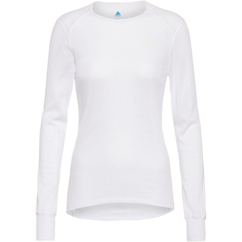 Odlo Active Warm Base Layer Shirt für Damen - Wandern, Ski & Snow - weiss, XS