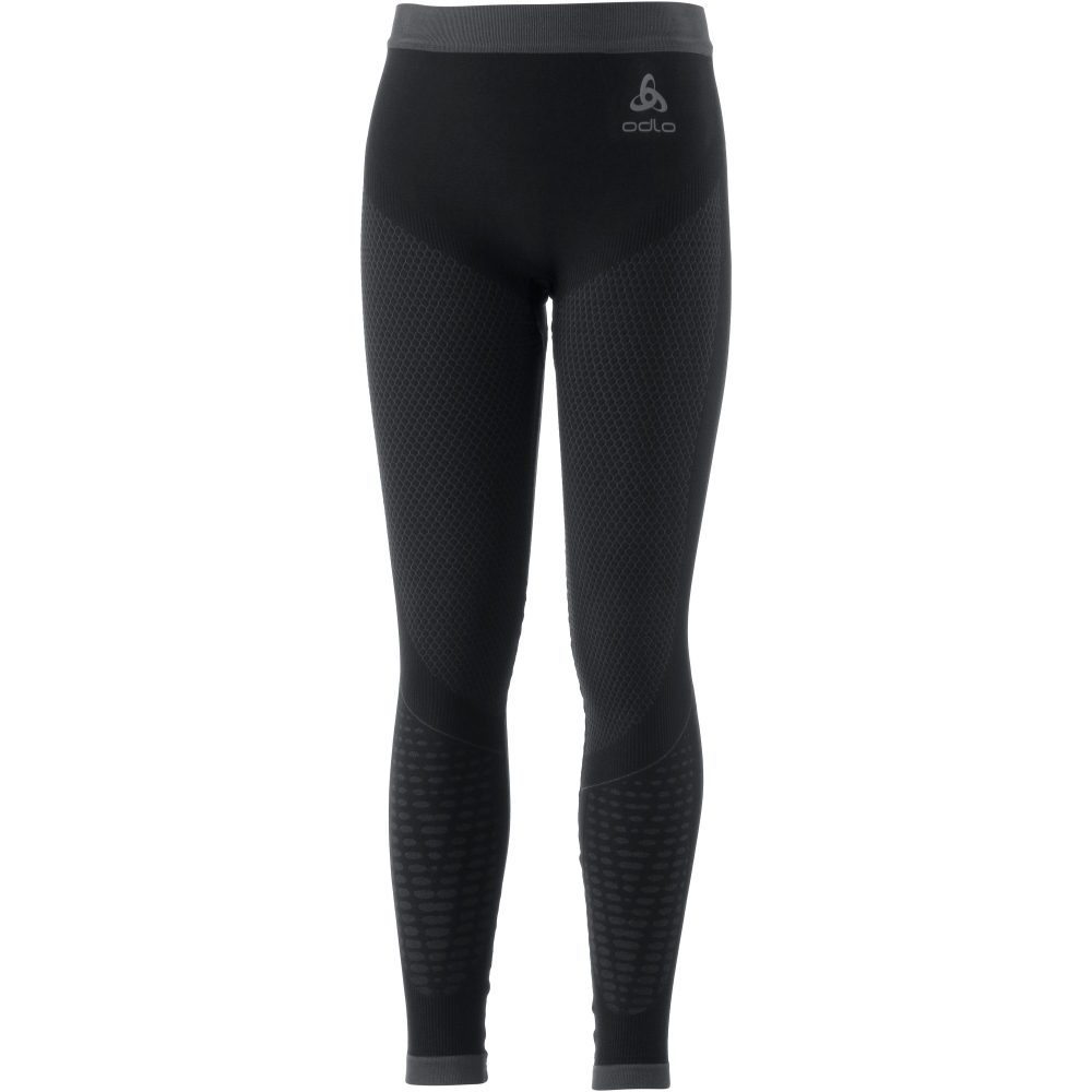 Odlo Performance Warm Base Layer Tights für Kinder - Skilanglauf, Ski & Snow - schwarz, 116/128