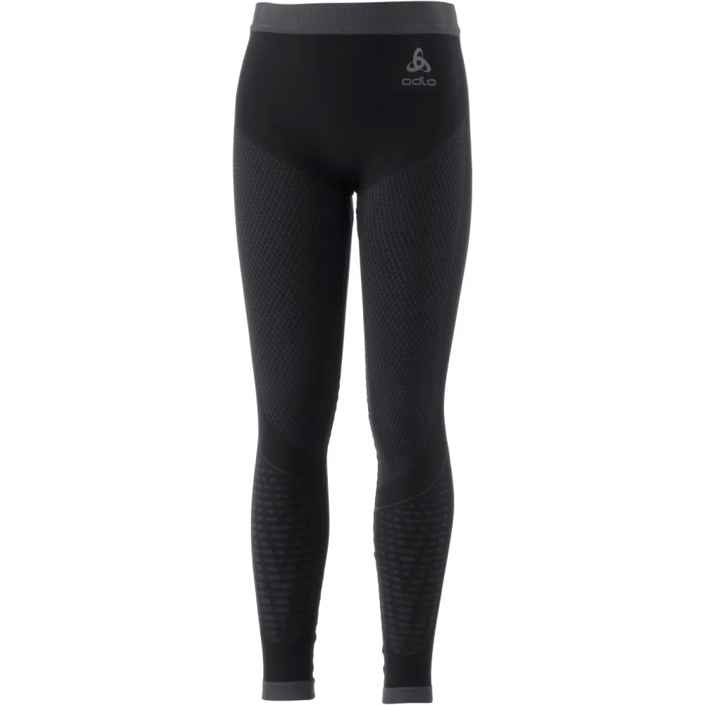 Odlo Performance Warm Base Layer Tights für Kinder - Skilanglauf, Ski & Snow - schwarz, 116/128