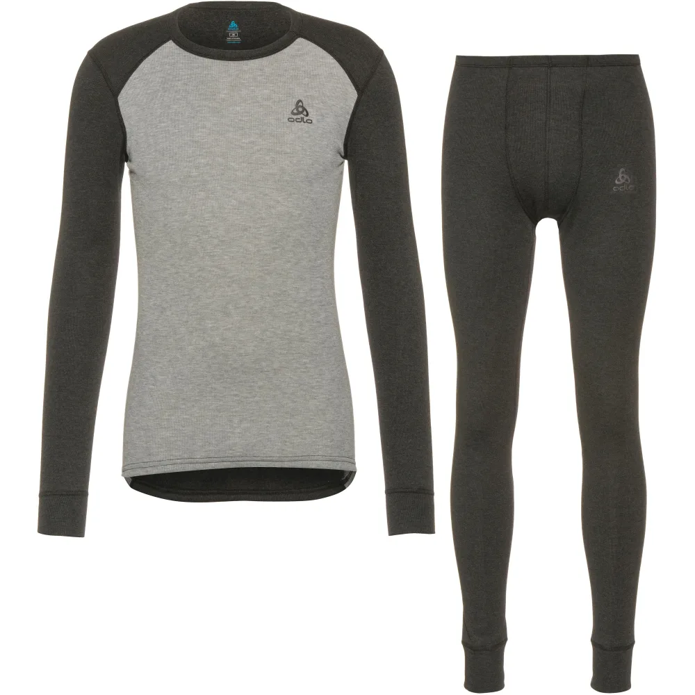 ODLO Herren Funktionswäsche Set ACTIVE WARM ECO Base Layer grau | M