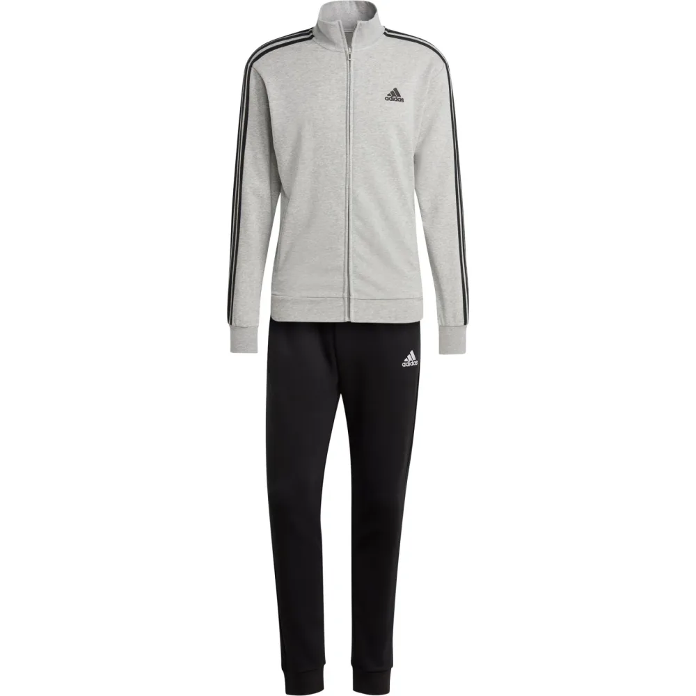adidas BASIC 3-STREIFEN FRENCH TERRY Trainingsanzug Herren
